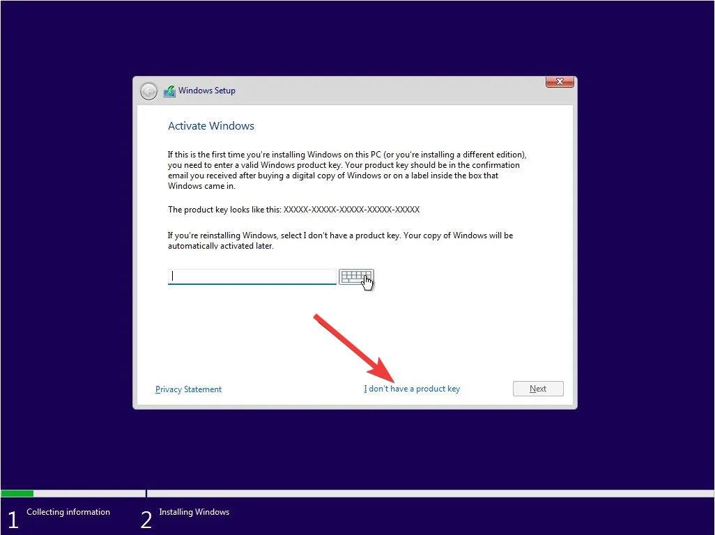 How to Reinstall Windows 11 from BIOS? 6 Click I dont have a product key