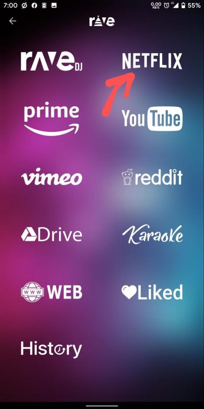 How to Use Netflix Party on Android and iPhone using Rave App? 4 Click Netflix on Rave
