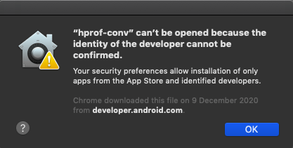 Fix Mac 'File Can’t be Opened Because the Identity of the Developer Cannot be Confirmed' 7 Click OK on File