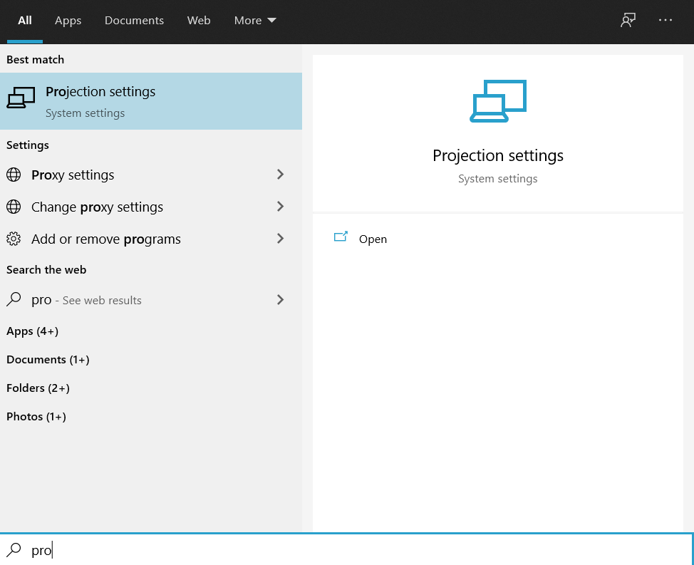 How to Screen Cast Android to Windows 10? 4 Click Projecting to this PC
