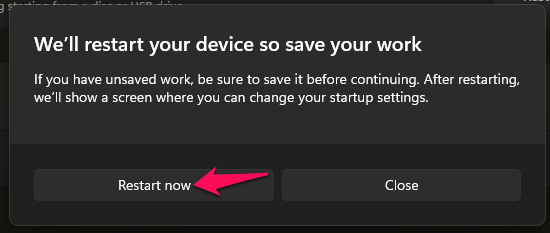 FIX: (VAN9001) This Build of Vanguard Requires TPM Version 2.0 in Windows 11 7 Click Restart (4)