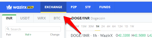 Click on Exchange