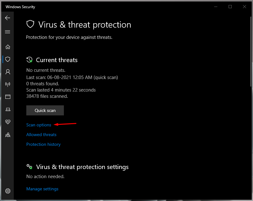 Fix - The Application Was Unable To Start Correctly (0xc0000142) 4 Click on “Scan Options” to reveal more options
