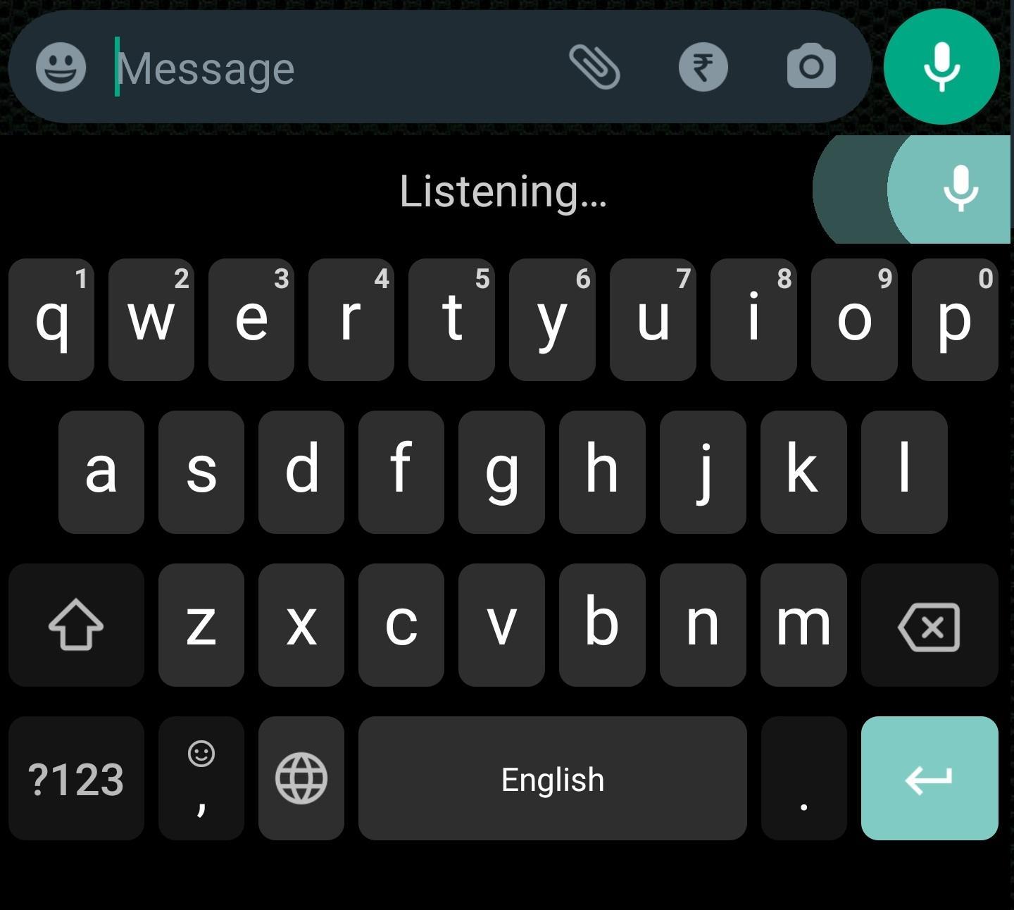 Click on Voice icon