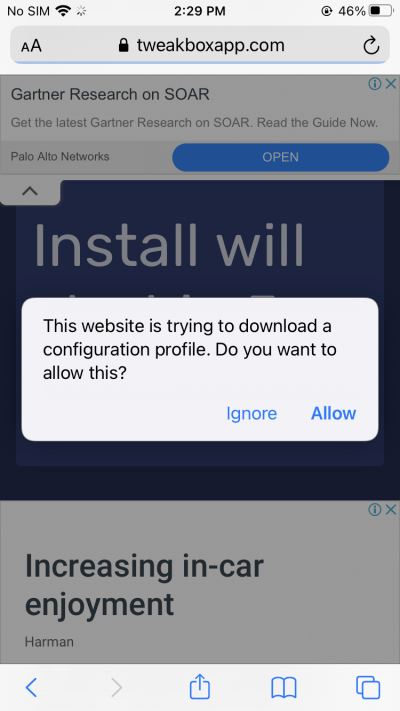 How to Install NES Emulator on iPhone? 3 Click on the Download button. A new dialogue box will appear to confirm the action