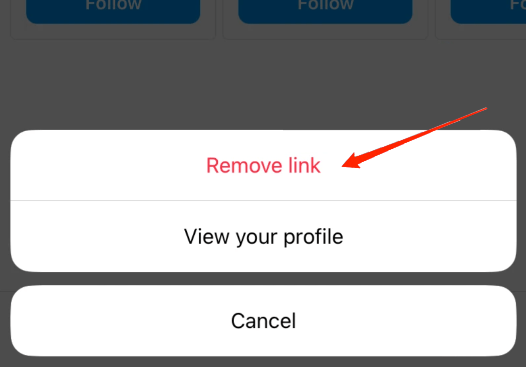 How to Remove Link From Instagram Bio? 7 Click on the "Remove Link" option and there you go.