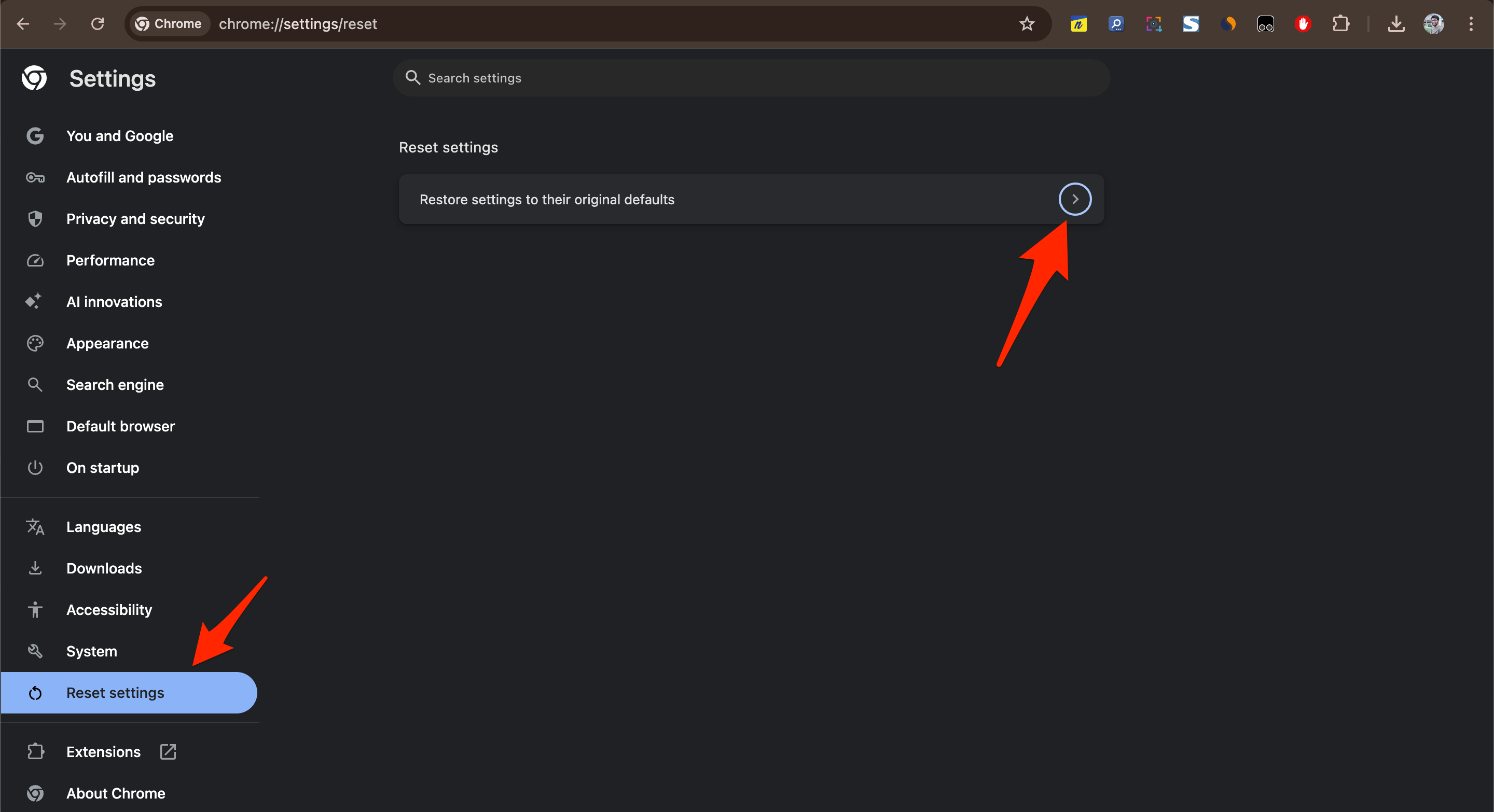 How to Fix YouTube Not Loading on Chrome Browser? 27 Click on Restore settings to their original defaults