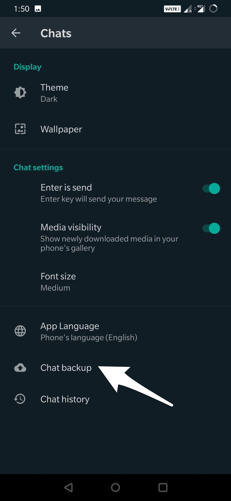 Why Can't I Locate WhatsApp Backup File in Google Drive? 7 Click_on_Chat_Backup