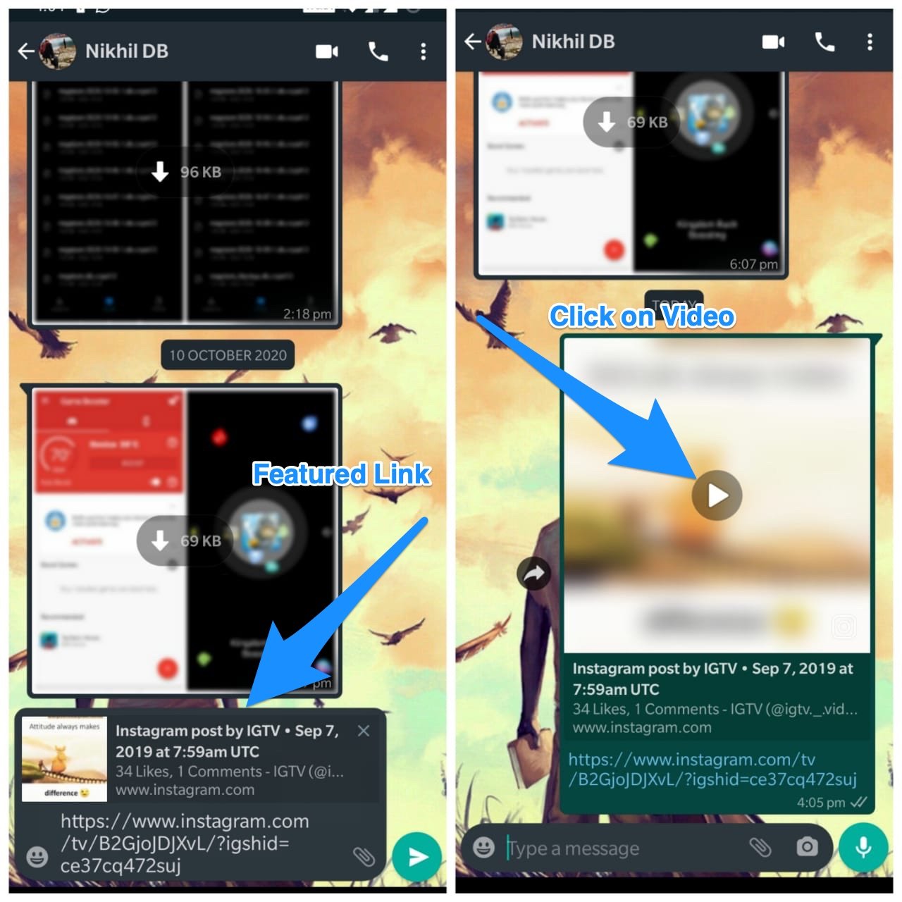 How to Enable PiP Mode for Instagram? 3 Click on Featured Preview