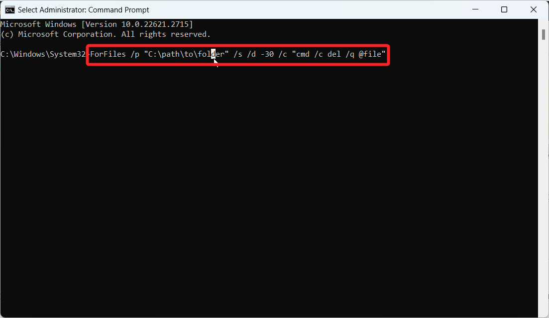 How to Automatically Delete Old Files on Windows 11 7 Command to Delete files not accessed in last 30 days