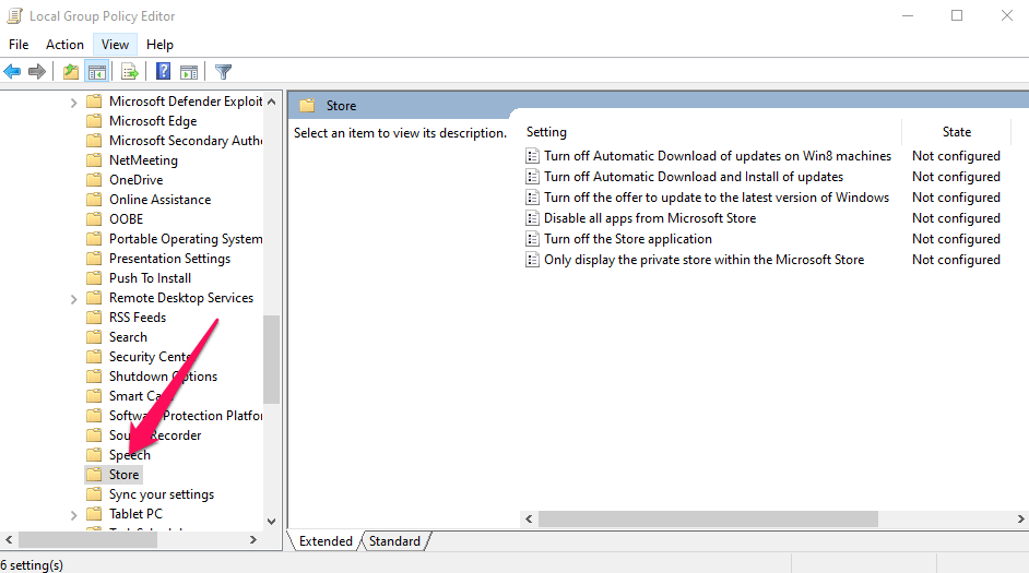 How to Fix Microsoft App Store Error 0x800704EC in Windows 10? 18 Computer Configuration -> Administrative Templates -> Windows Components -> Store