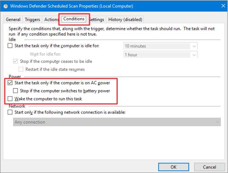 How to Stop 'Antimalware Service Executable' High Usage? 16 Conditions tab, uncheck all the options