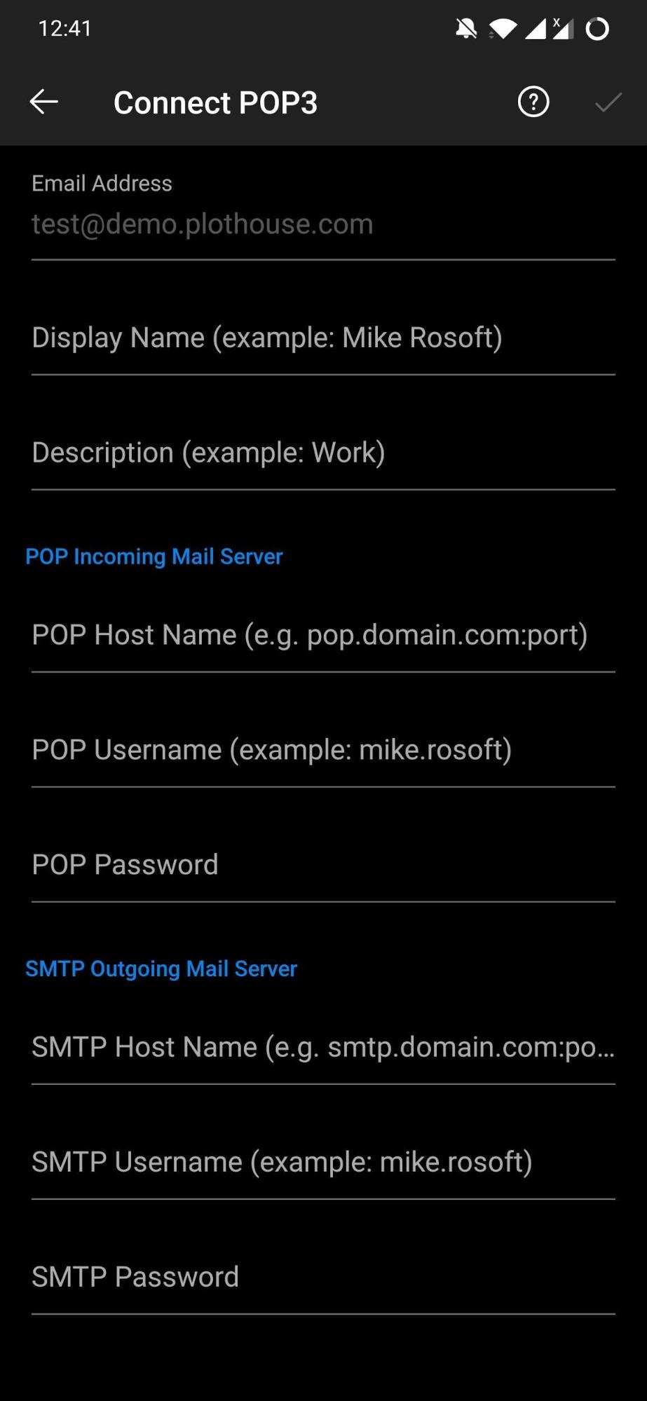 Connect Pop3