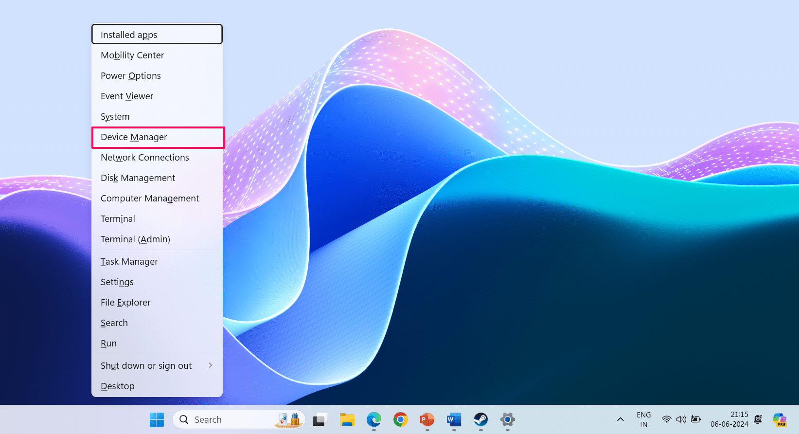 How to Fix Content Warning Voice Chat Error 11 Choose Device Manager from the context menu