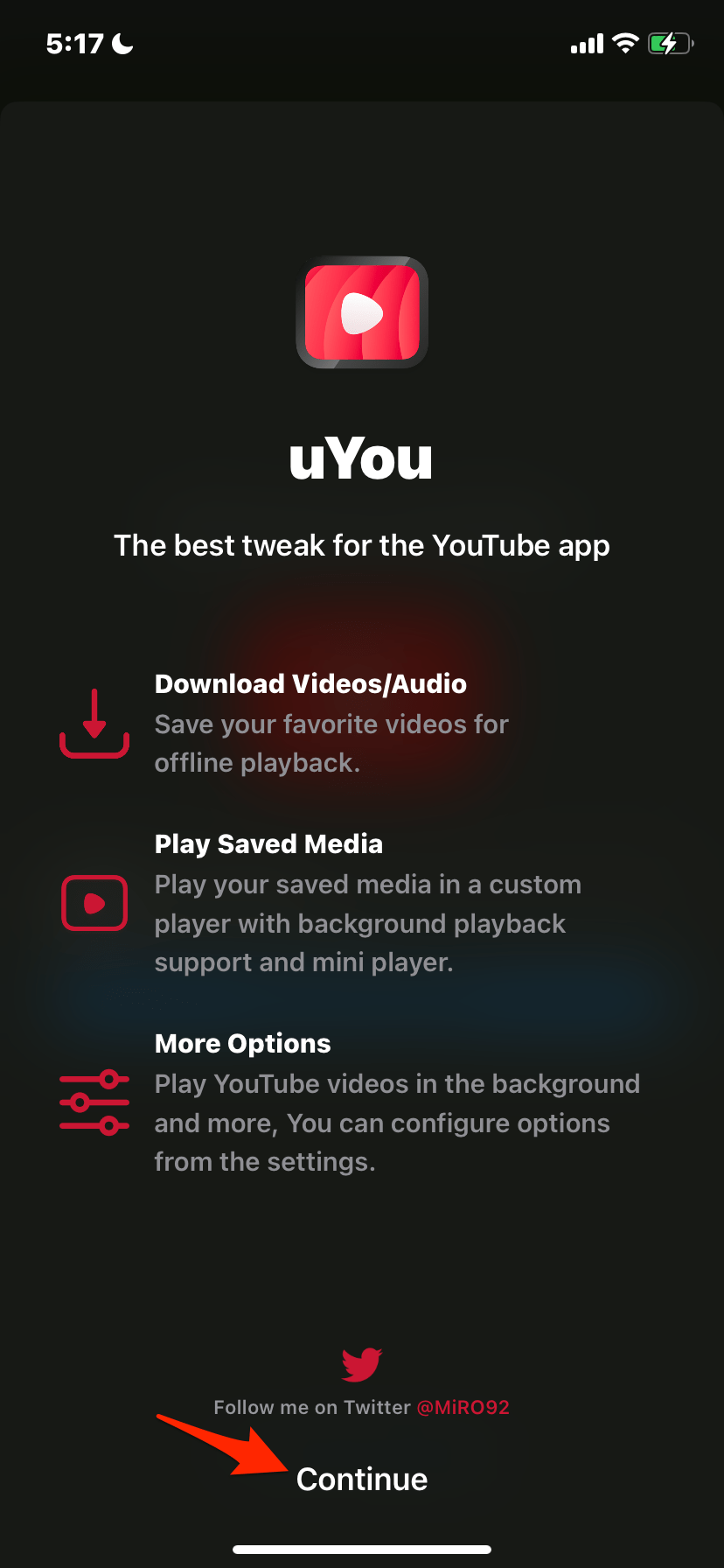 How to Install YouTube Vanced on iPhone without Jailbreak? 26 Continue_to_uYouPlus