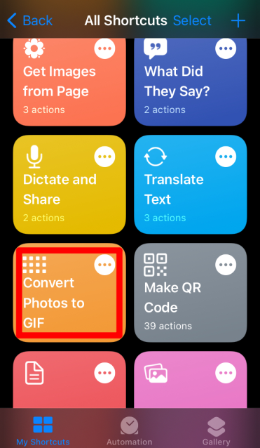 Best Useful Siri iOS Shortcuts to Boost Mobile Experience 18 Convert Photos to GIF
