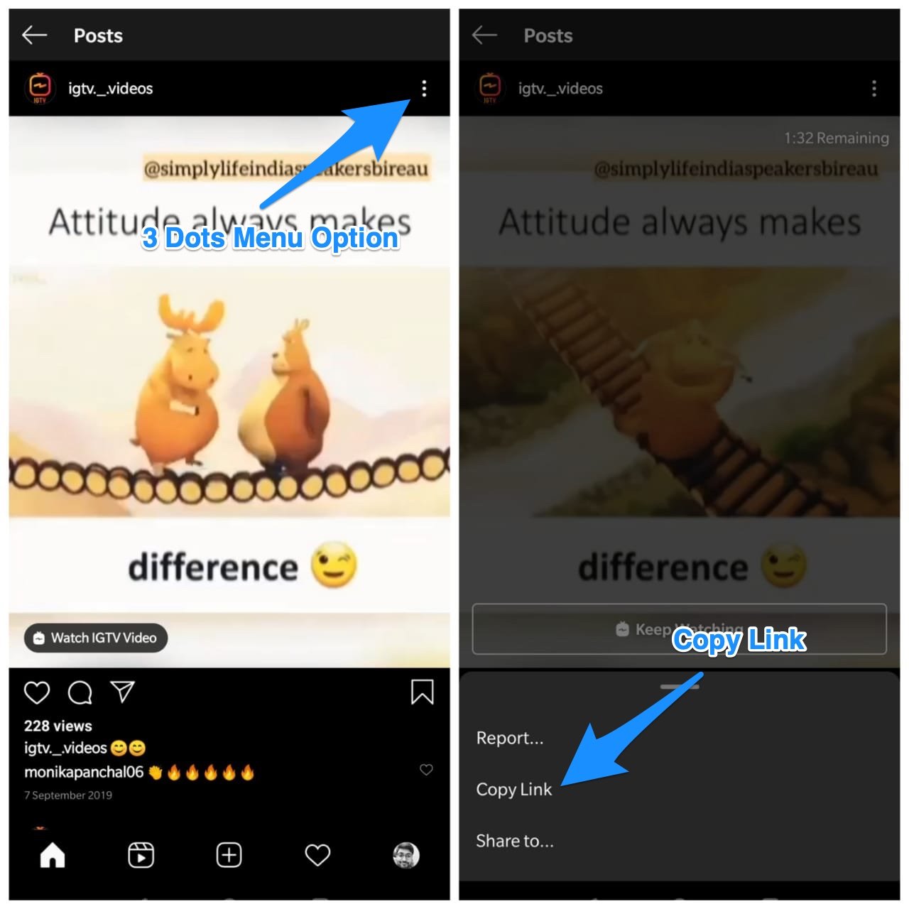 How to Enable PiP Mode for Instagram? 2 Copy Link Instagram