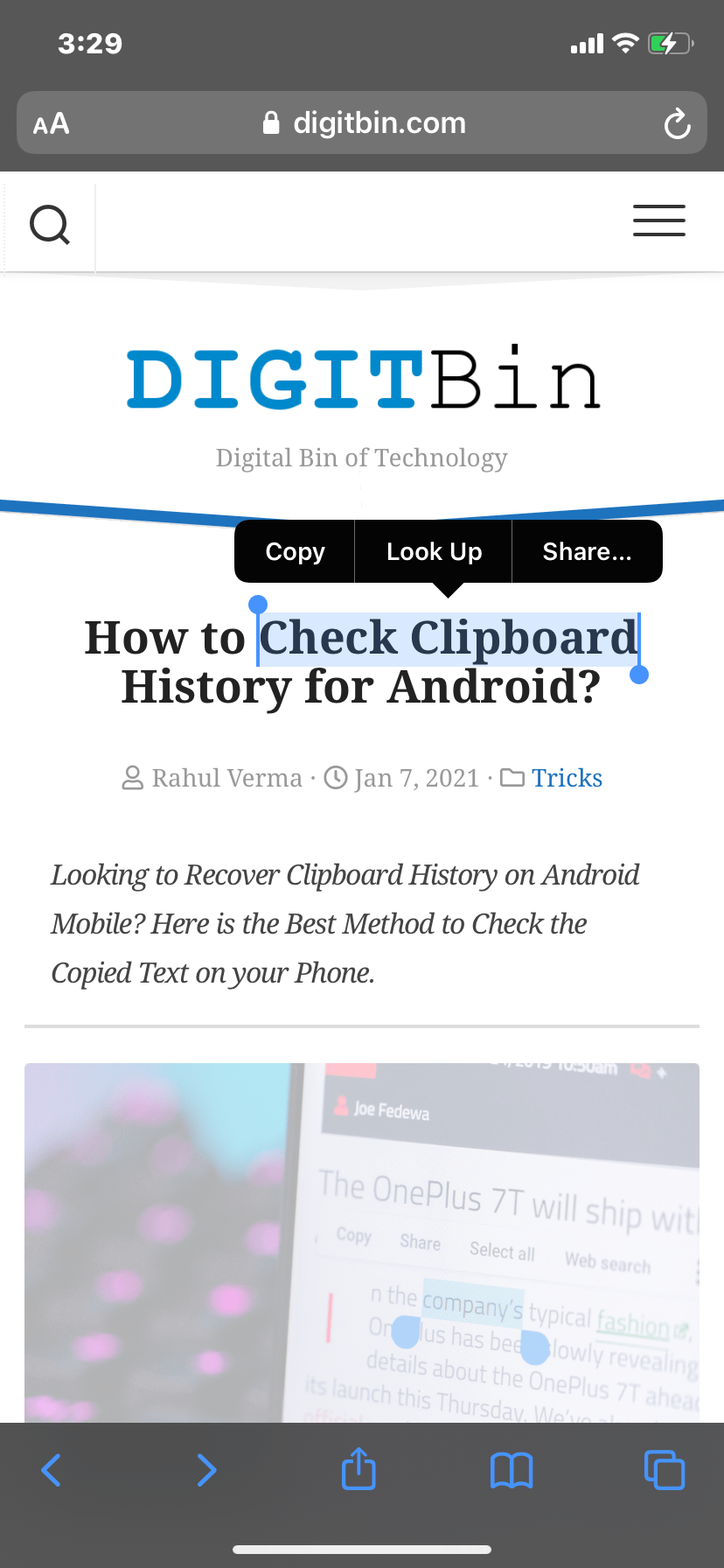 How to Check Clipboard History on iPhone? 10 Copy_Text_Demo