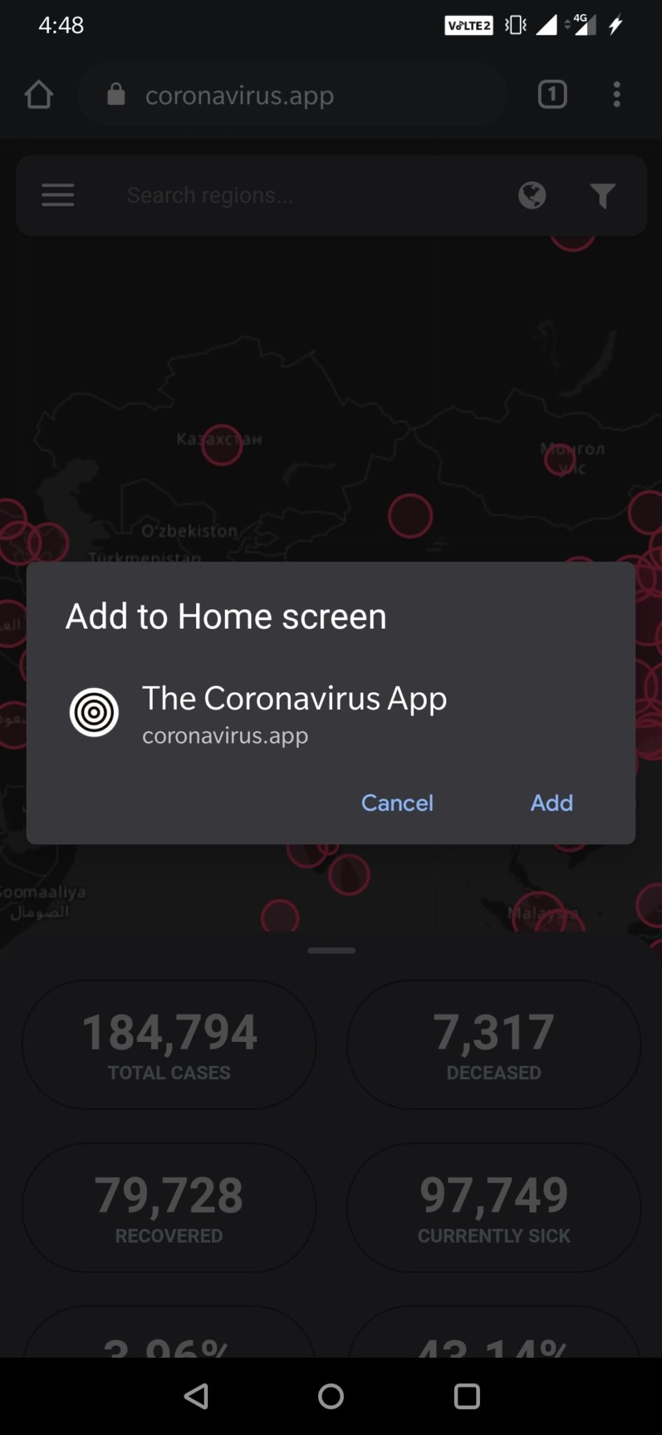Coronavirus App | Best Web App for Latest Information 4 Coronavirus Android