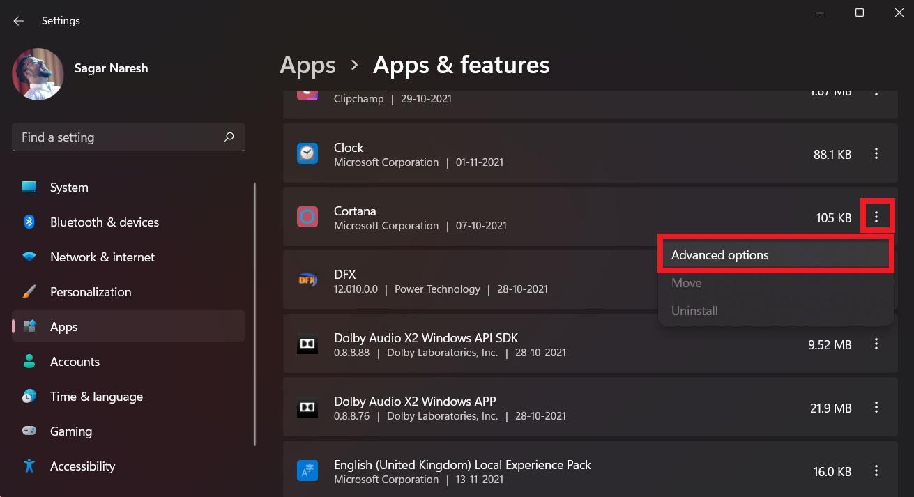 How to Disable or Uninstall Cortana in Windows 11 4 Cortana Advanaced Options