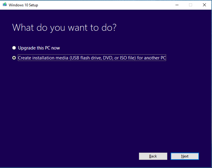 How to Fix 'Bad System Config Info' Error in Windows 10? 3 Create Installation Media