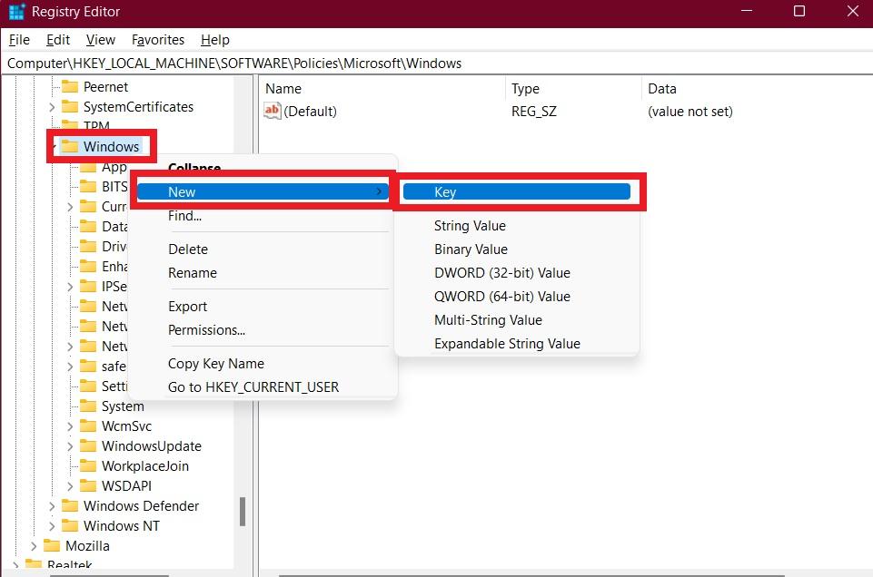 How to Disable or Uninstall Cortana in Windows 11 7 Create New Key Windows