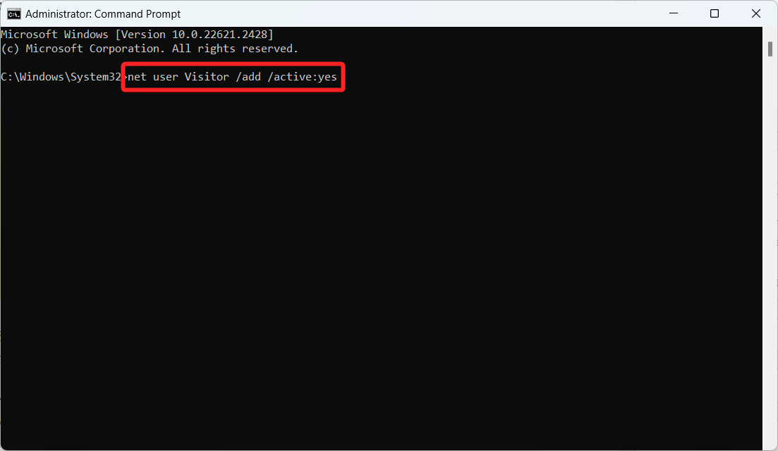 How to Add a Guest Account in Windows 11 12 Create a guest account using cmd