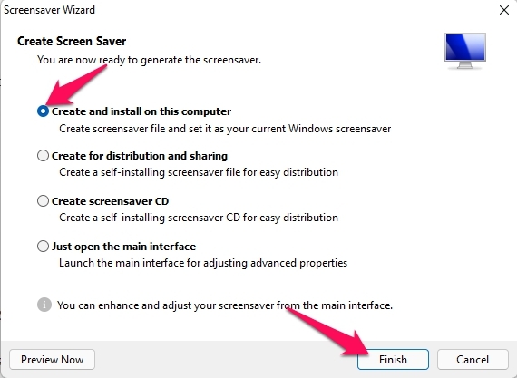 How to Create a Screensaver *.scr File on Windows 11? 6 Create and Install