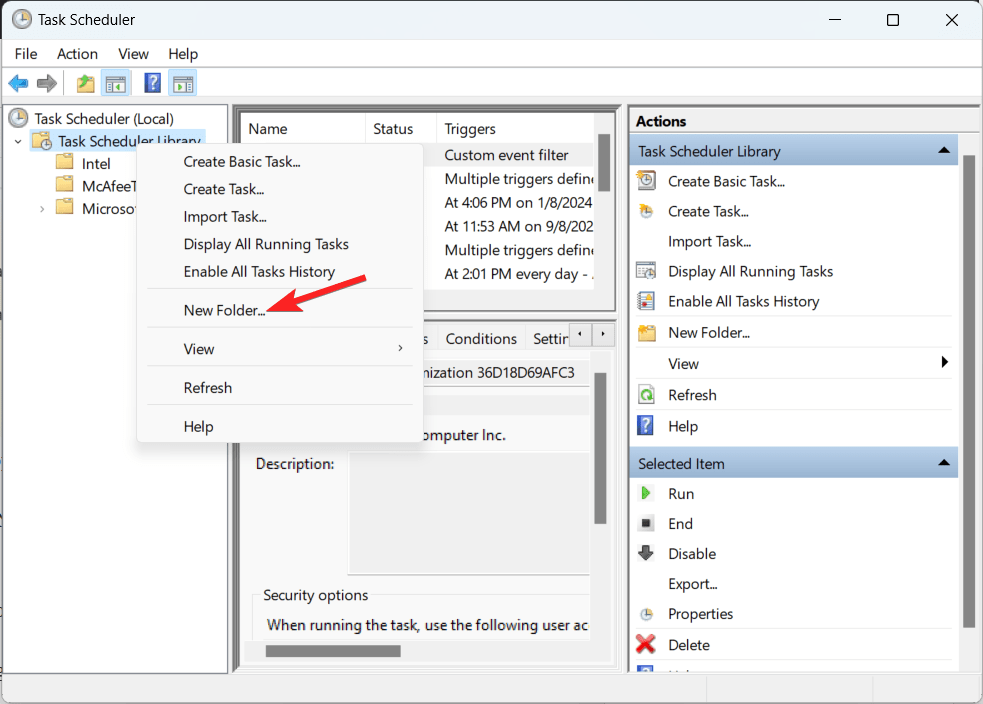 How to Automatically Delete Old Files on Windows 11 9 Create new folder option