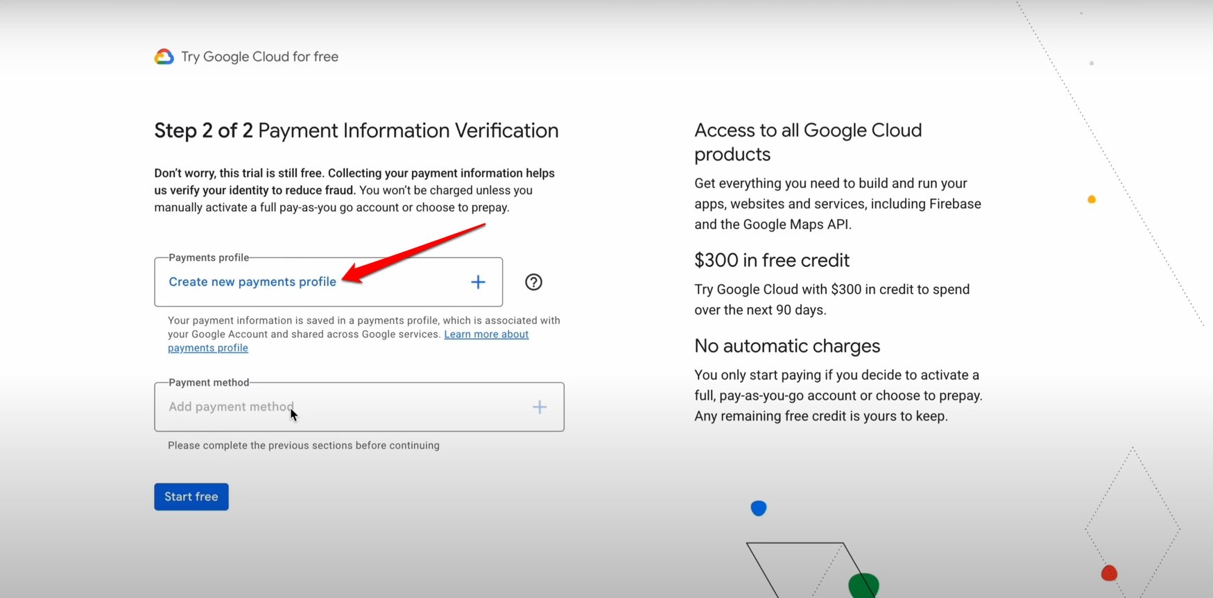 Google VEO 3 FREE for 90 Days! Step-by-Step Guide 14 Create new payments profile