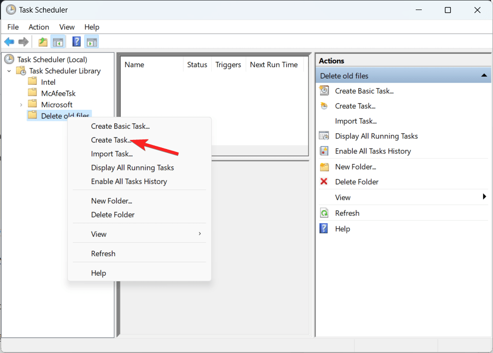 How to Automatically Delete Old Files on Windows 11 10 Create a new task