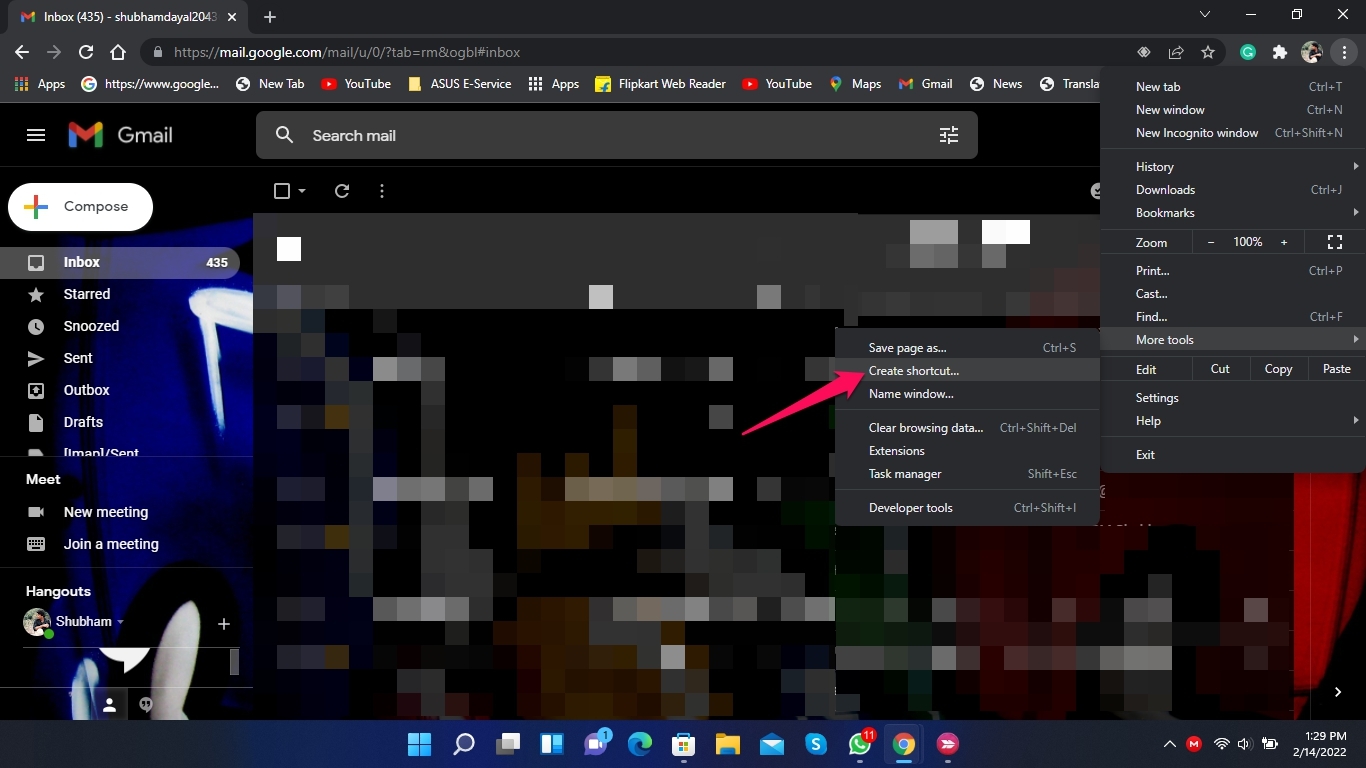 How to Install Gmail App on Windows 11? 7 Create shortcut