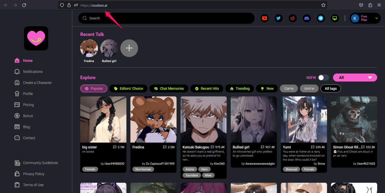 6 Best Character.AI NSFW Alternatives 2 Crushon AI