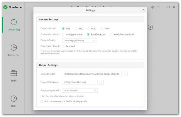 How to Download Songs from Spotify? 6 Customise Noteburner
