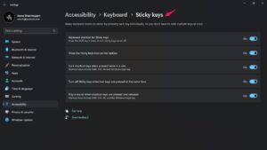 How to Disable Sticky Keys in Windows 11? 5 Customize Sticky Keys Settings (Optional)
