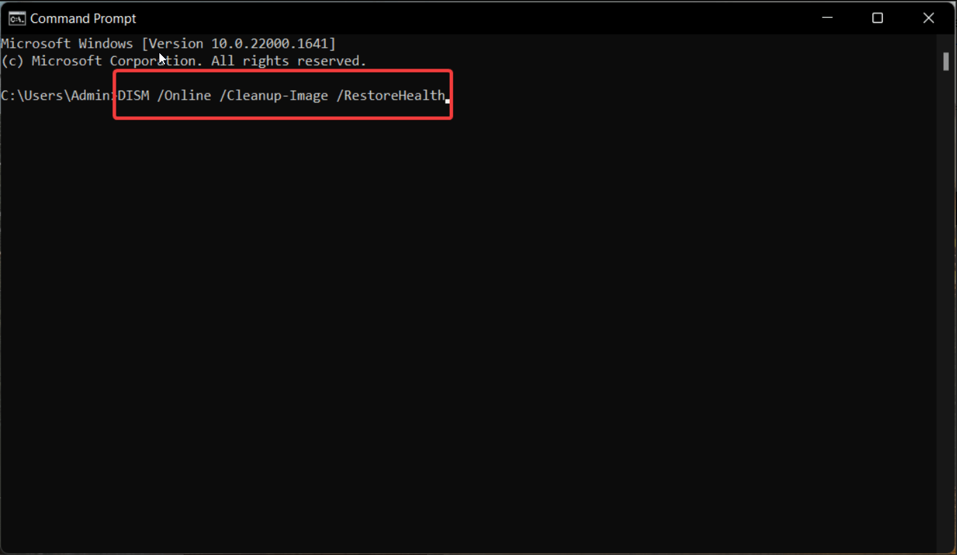 How to Fix Dynamic Lock Not Working in Windows 11 10 Run the DISM scan