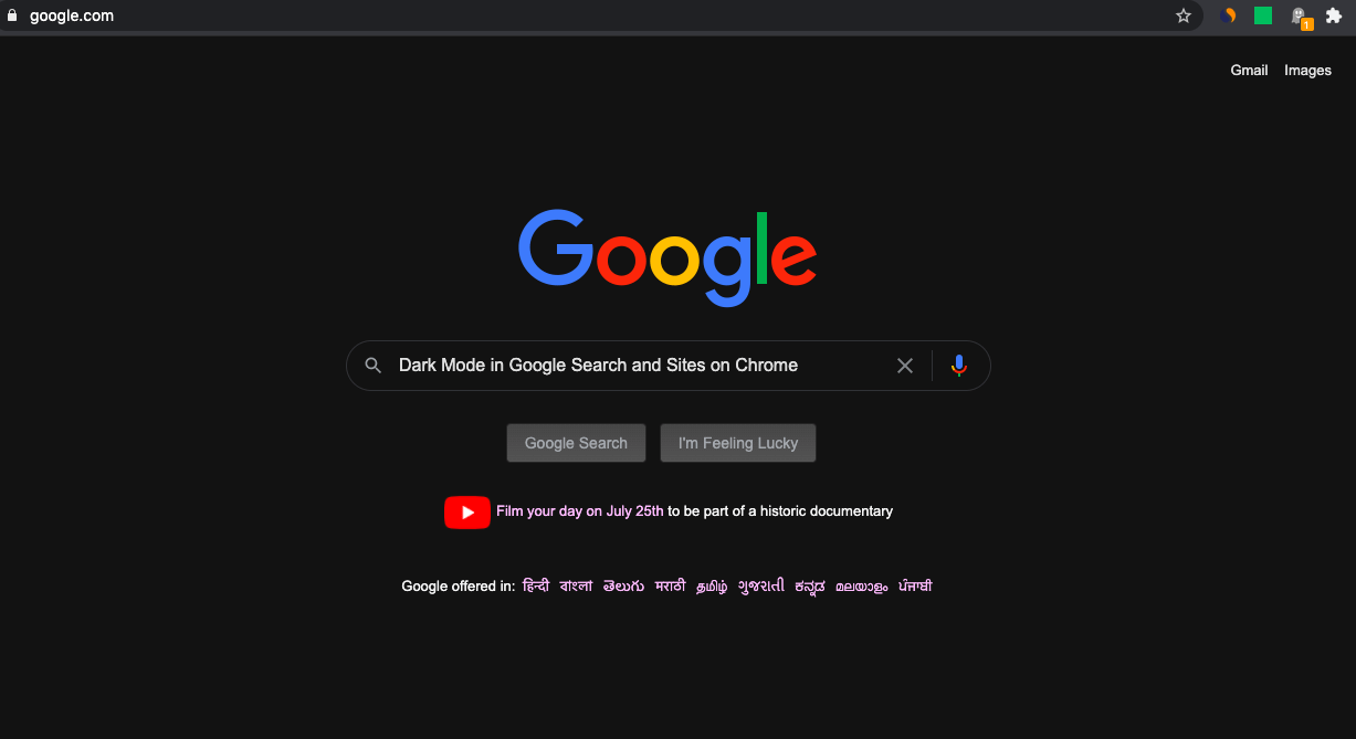 Dark Mode in Google Search Results on Chrome 1 Dark Mode in Google Search Results