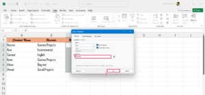 How to Create a Drop Down List in Microsoft Excel 11 Type Yes,No option in source box