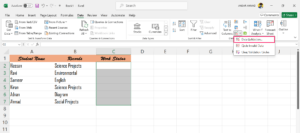 How to Create a Drop Down List in Microsoft Excel 19 Choose Validation option