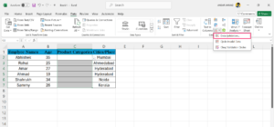 How to Create a Drop Down List in Microsoft Excel 14 Select Data Validation option