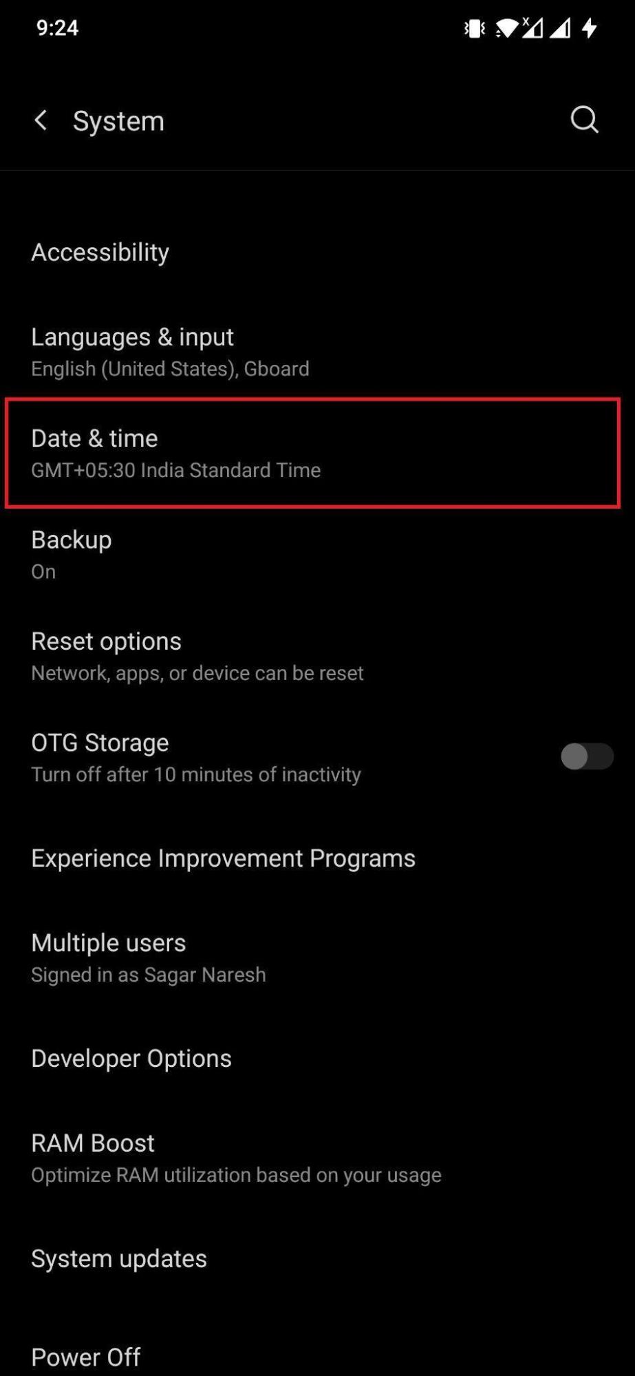 Date & Time Android