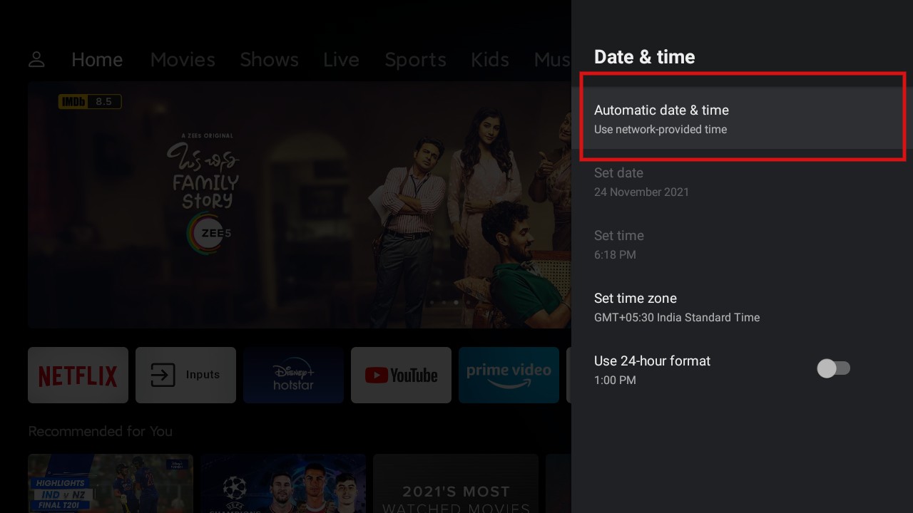 How to Fix Wi-Fi Not Working On Android TV 3 Date and Time