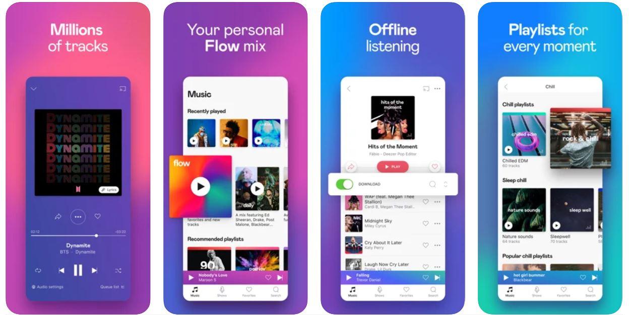 Top Best Music Apps for iPhone 8 Deezer
