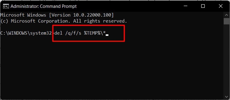 How to Delete Temporary Files in Windows 11? 11 Delete Temporary Files in Windows 11 via Command Prompt