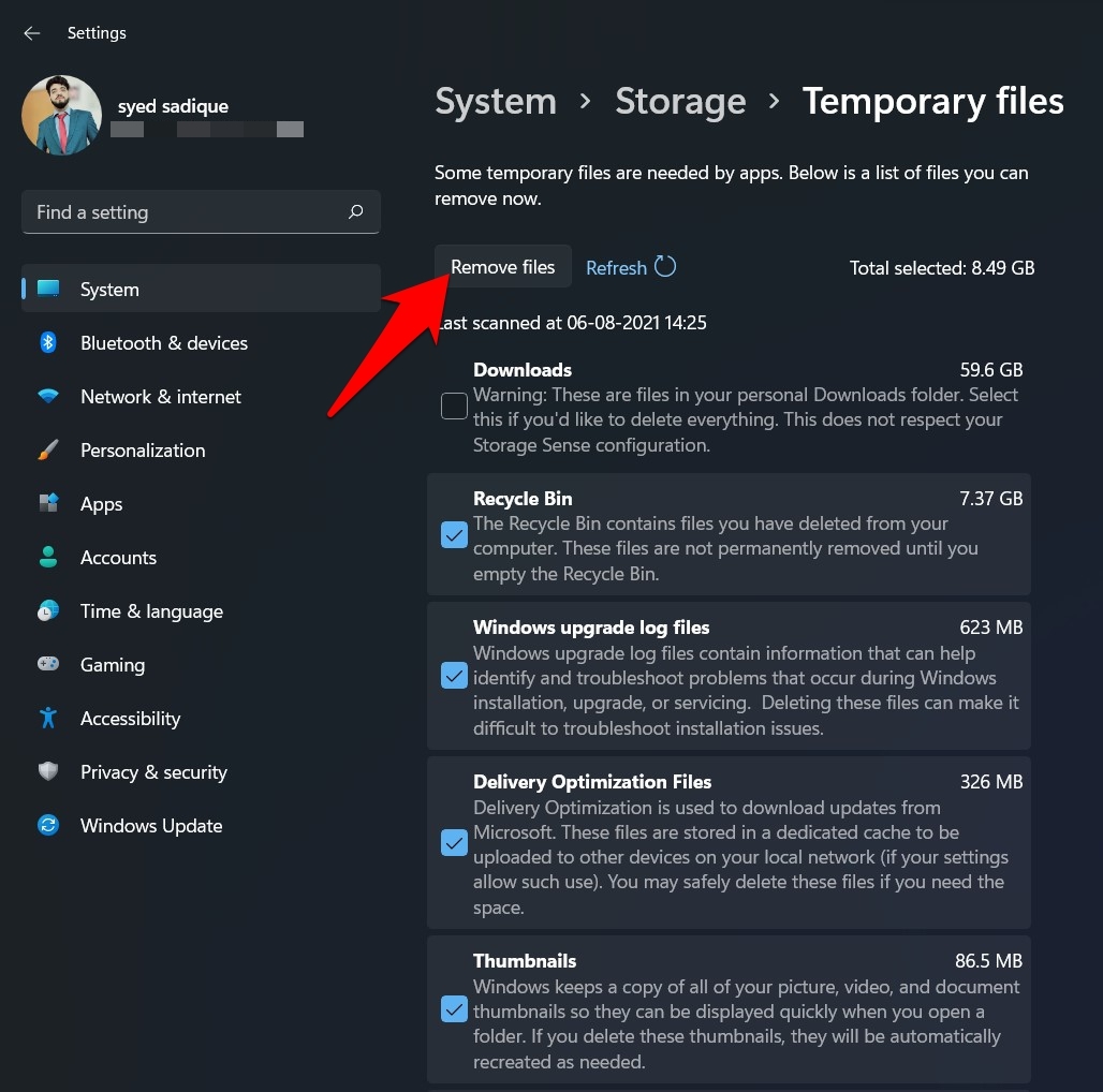 How to Delete Temporary Files in Windows 11? 4 Delete Temporary Files in Windows 11 via Settings page