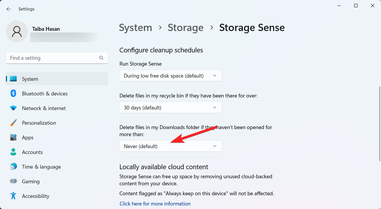 How to Automatically Delete Old Files on Windows 11 5 Delete files in my download folder storage sense setting