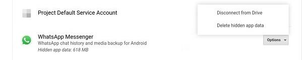 Why Can't I Locate WhatsApp Backup File in Google Drive? 4 Delete hidden app data