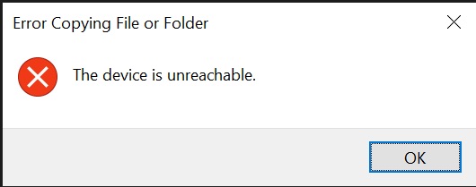 Device Is Unreachable PC iPhone