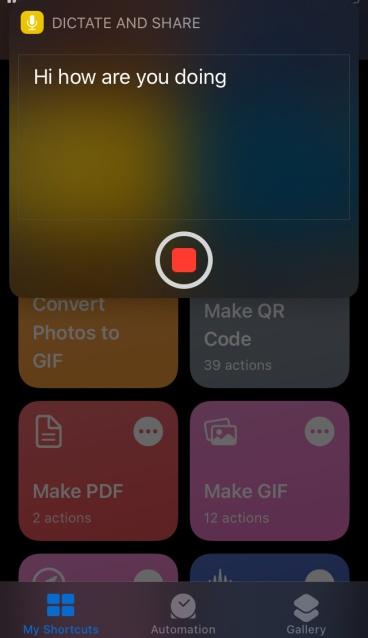 Best Useful Siri iOS Shortcuts to Boost Mobile Experience 16 Dictate and Share