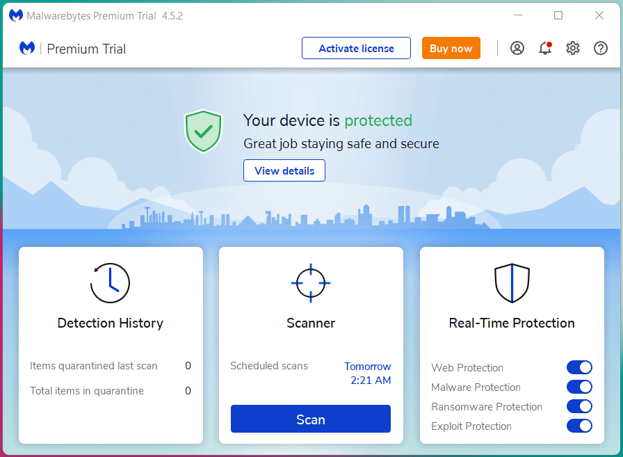 Disable Antivirus System